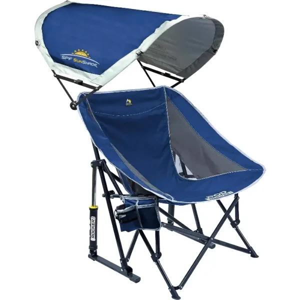Kelsyus Original Foldable Beach Camping Canopy Chair With UPF 50 Sun Protection
