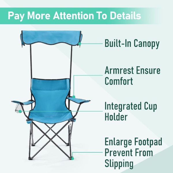 rotinyard-heavy-duty-folding-portable-beach-camping-chair-with-canopy-shade-support-330-lbs-4-2